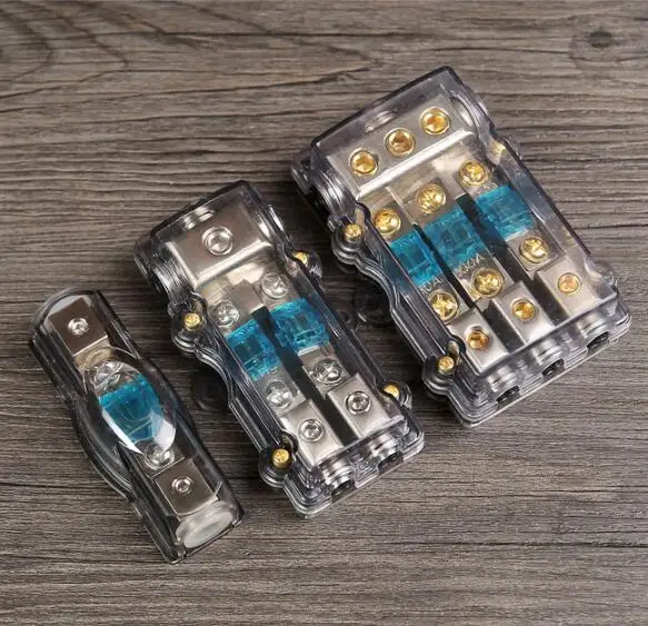 60A car speaker power fuse box fuse tap with fuse 1way/2way/3way car speaker protector 0GA(2GA