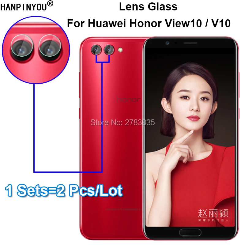 

For Huawei Honor View 10 / V10 5.99" Clear Ultra Slim Back Camera Lens Protector Rear Camera Lens Cover Tempered Glass Film