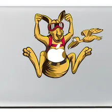 Птица была атакрована кенгуру Виниловая наклейка для нового Macbook Pro 13 15 дюймов и Air 11 13 дюймов наклейка для ноутбука