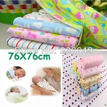 Новые обертывания Детские продукты 4 шт/партия хлопковые фланелевые одеяла для малышей/фланелевые одеяла/хлопчатобумажное одеяльце 7765