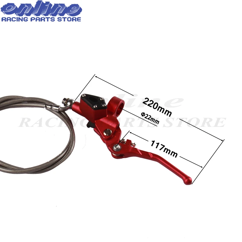 Hydraulic clutch 1200mm lever master cylinder for 125-250cc Vertical Engine Off road Motorcycle Pit Dirt Bike Motocross