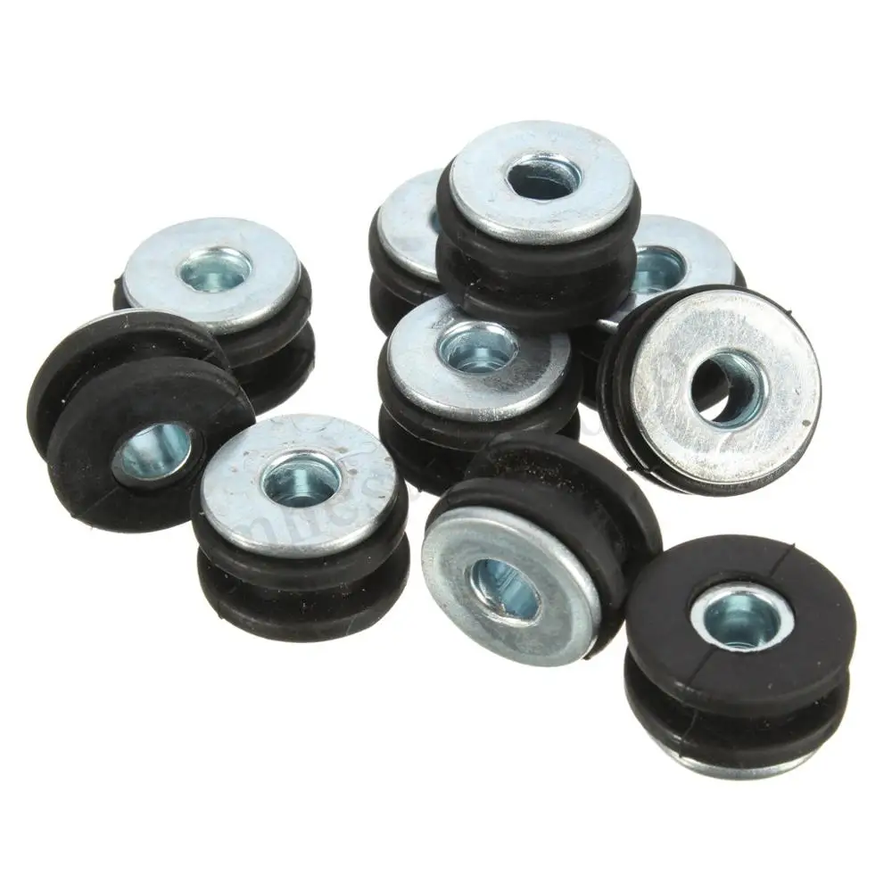 Shiwaki 20 Pieces Motorcycle Rubber Grommets Pressure Relief Kit For Fairing Accs