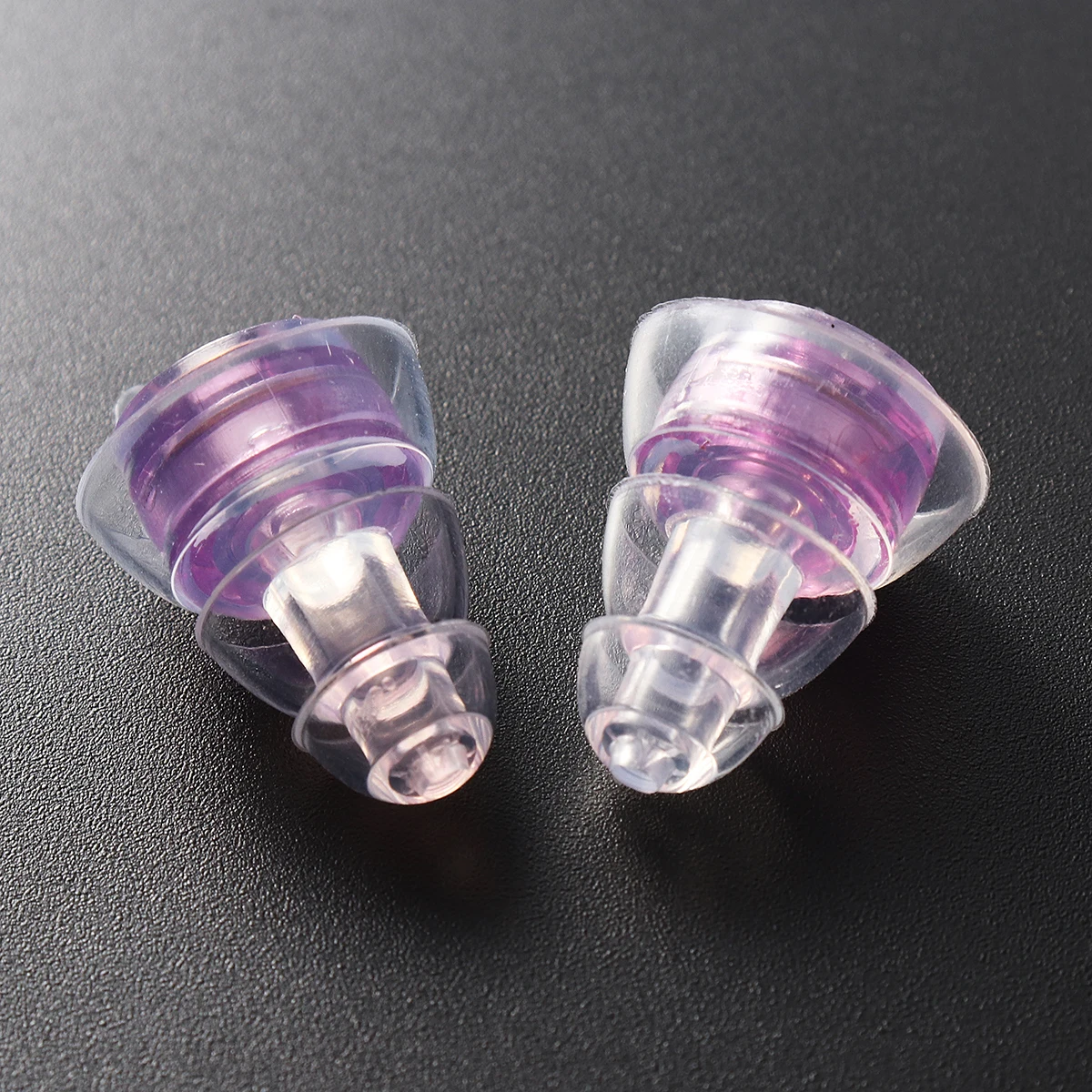 1Pair Silicone Ear Plug Sound Insulation Ear Protection Reusable Noise Music Reducing Cancelling Earplugs For Sleep Concerts - Color: Purple