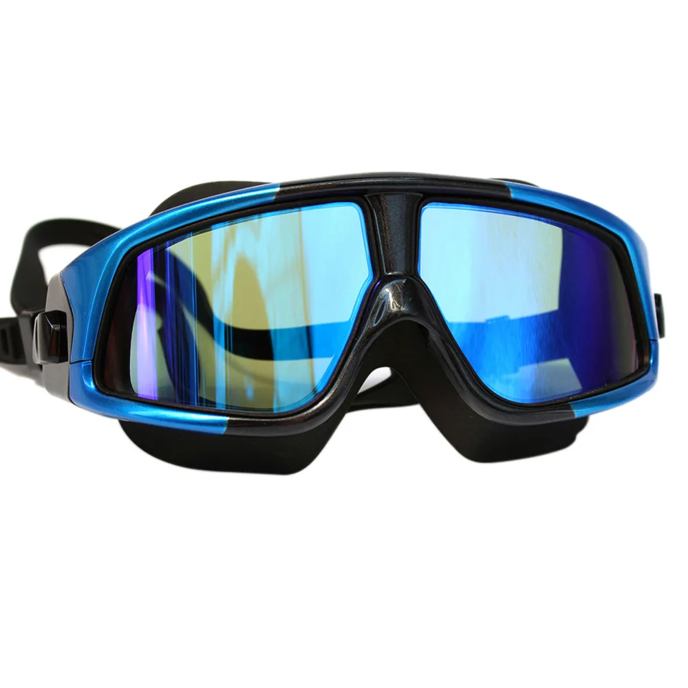 New Swimming Goggles Polarized Mirror Coating Adult Super Big