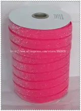 (50 jardas/lote) Não-stretch 1.5 “Fosco Rosa Shocking Fita Metálica