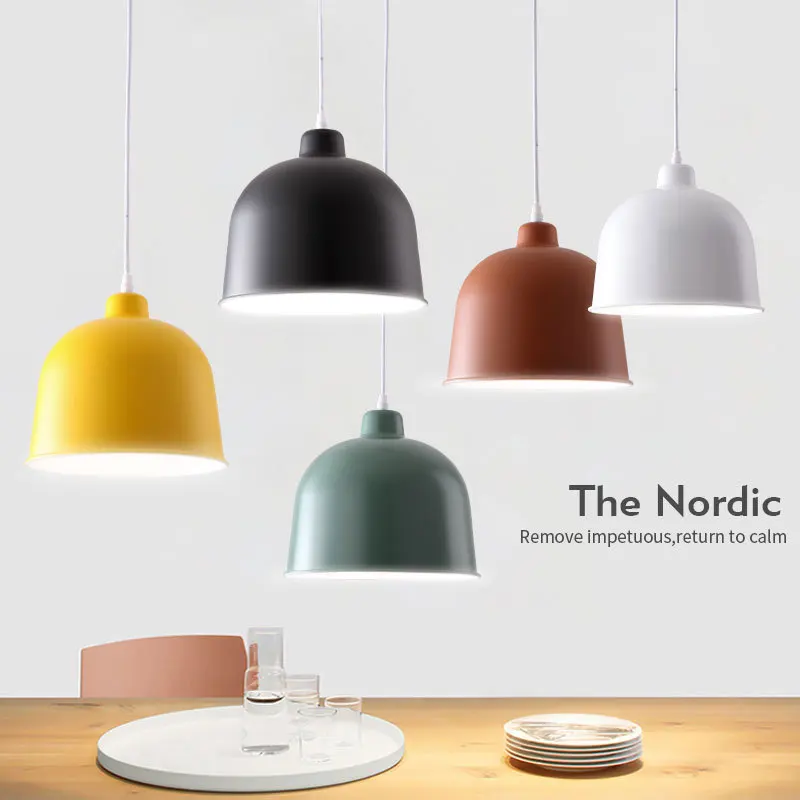

Nordic creative macarons aluminum Pendant Lights living room bar restaurant dining room Pendant Lights WF4081602