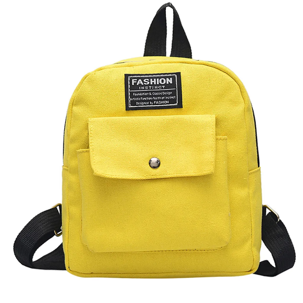 

OCARDIAN Backpacks Women Vintage Canvas Zip Bags For Teenage Girls Multi-Function Small Bagpack Female Backpacks Dropship7914