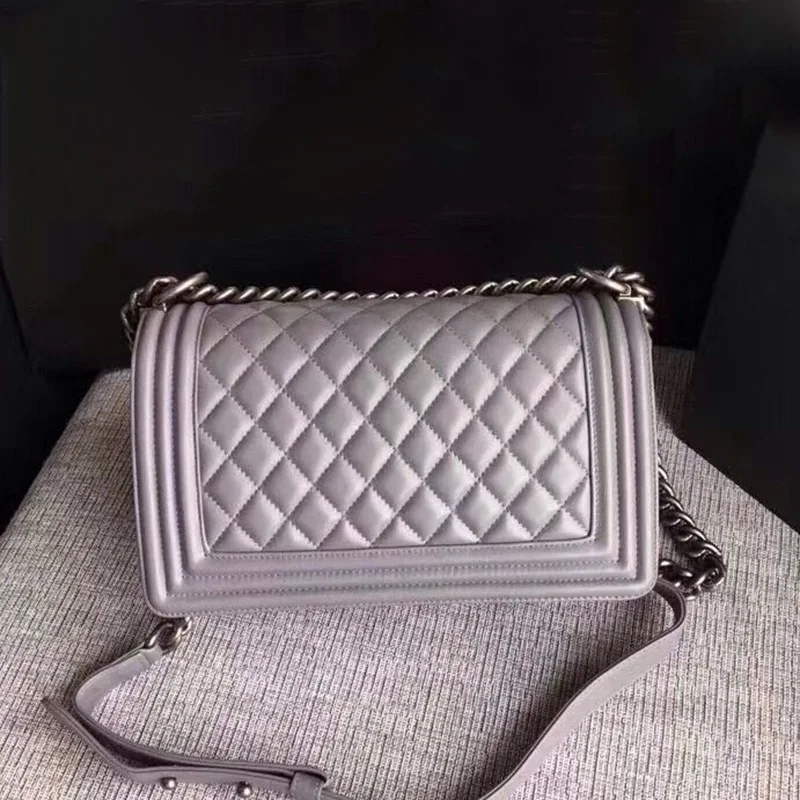 

luxury handbags lambskin shoulder bag designer top quality brand crossbody bag Le Boy medium Female real leather flap chain bags