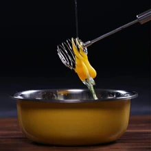 Кухонный инструмент из нержавеющей стали для взбивания яиц ручной вспениватель молока весенний венчик головка мешалка блендер
