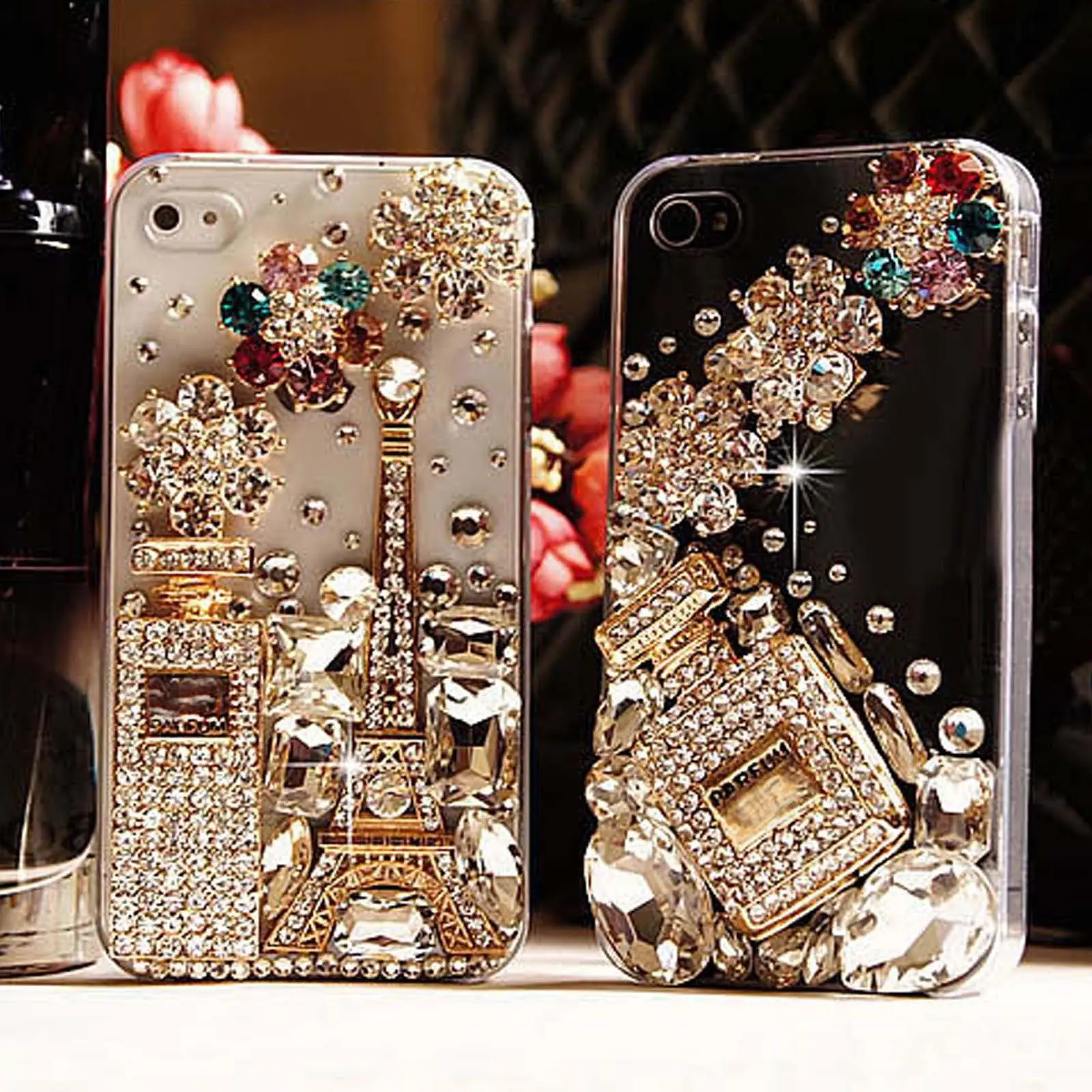 imágenes para Xingduo bling del rhinestone de lujo torre eiffel hecha a mano case para iphone 7 7 plus 6 6 s 6 splus 5 5S sí 5c imágenes para Xingduo bling del rhinestone de lujo torre eiffel hecha a mano case para iphone 7 7 plus 6 6 s 6 splus 5 5S sí 5c