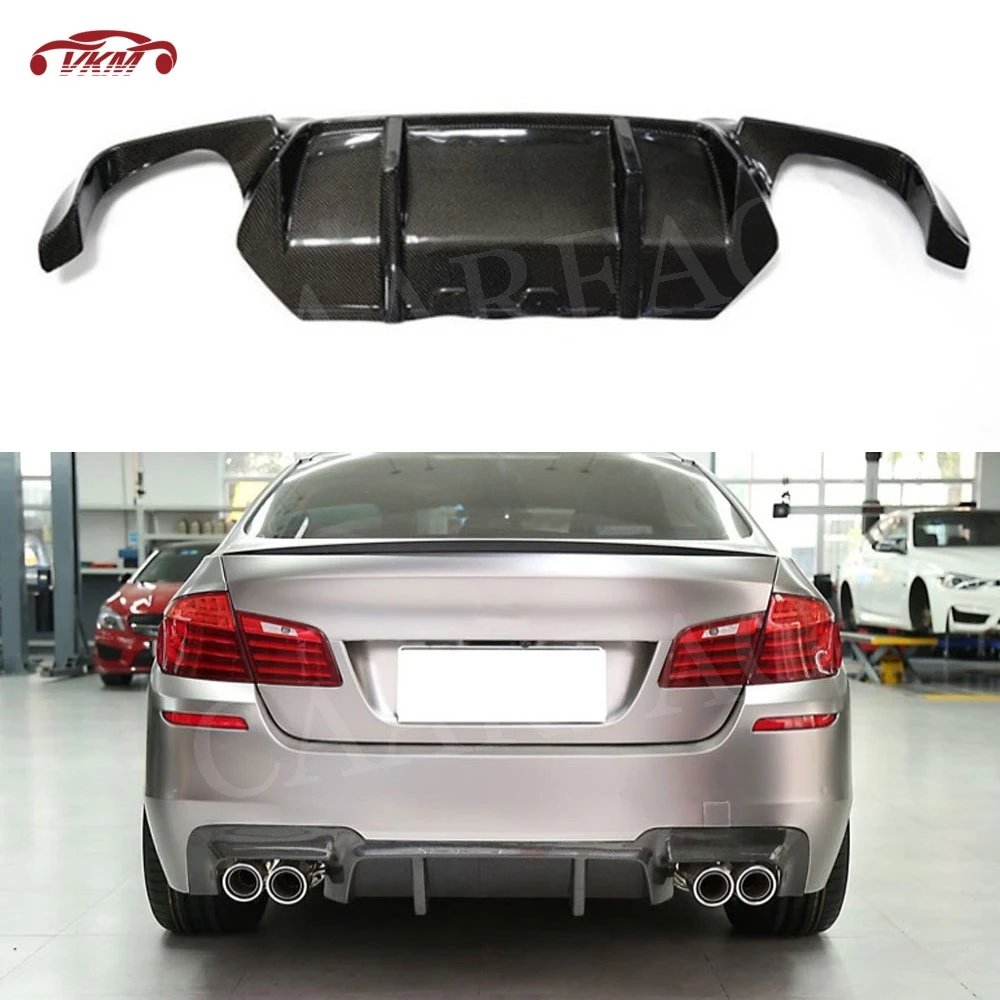 

Carbon Fiber Racing Rear Bumper Lip Diffuser For BMW 5 Series F10 M5 Sedan 2012 - 2017 3D Style FRP Rear Lip Spoiler