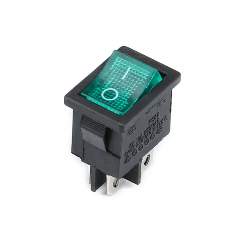 1PCS KCD1 2PIin 3Pin Boat Car Rocker Switch 6A10A 250V125V AC Red Yellow Green Blue black Button Best Price KCD1 (12)