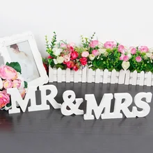 Prochive свадебный стол деко буквы в необработанном дереве MR& MRS