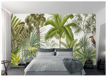 

3d photo wallpaper Custom High end 3d murals wallpaper for walls 3 d European-style hand-painted tropical rainforest TV backdrop