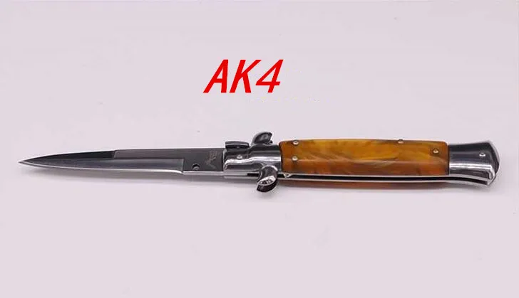 Складной нож итальянский AKC godfather 440C оболочка 58HRC Высокое качество открытый портативный складной нож походные тактические ножи