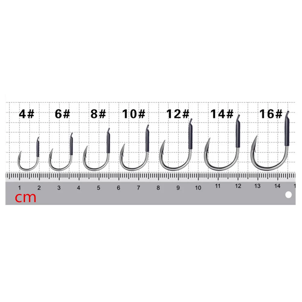 Сплав молния 16 шт./лот Большой Морской рыболовный крючок отсадки колючей крючки