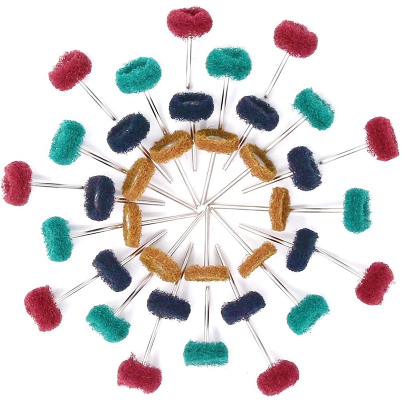 

48 Pcs 25Mm Fine Abrasive Wheel Buffing Polishing Wheel Set With 3 Mm Shank For Dremel Rotary Tool And Polishing Grinding Acce