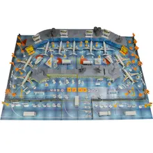 200pcs Aircraft Set, Airplane Static Scene Model Toys, Simulation Airport Property, Waiting Hall+Plane+Bus+Fence+Radar+Travelers