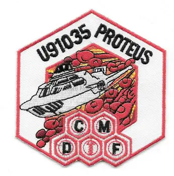 

3.5" Fantastic Voyage Movie Proteus Ship TV MOVIE Series Embroidered Iron On Patch Tshirt TRANSFER MOTIF APPLIQUE Badge