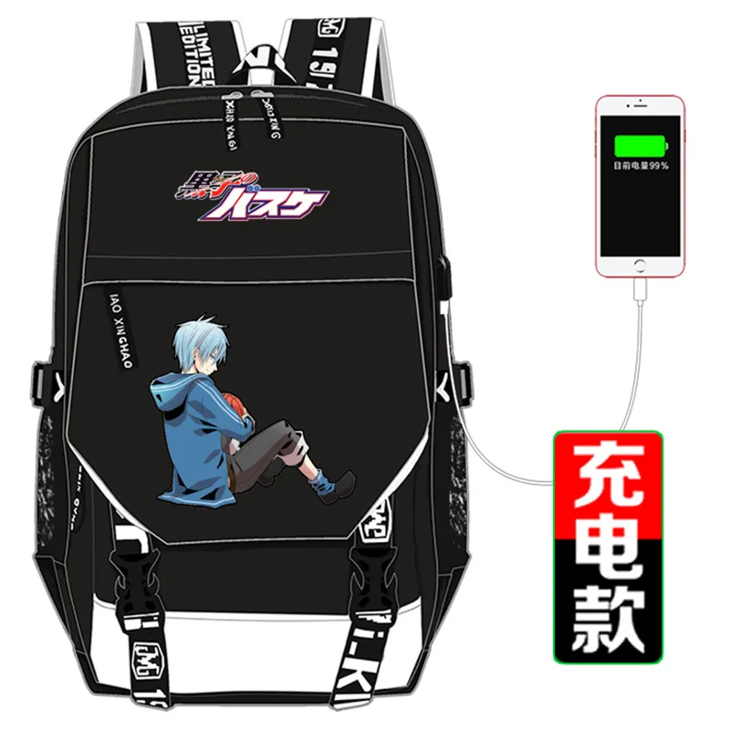 Холщовый школьный рюкзак Kuroko Tetsuya Seirin11 с принтом в стиле аниме сумка для ноутбука