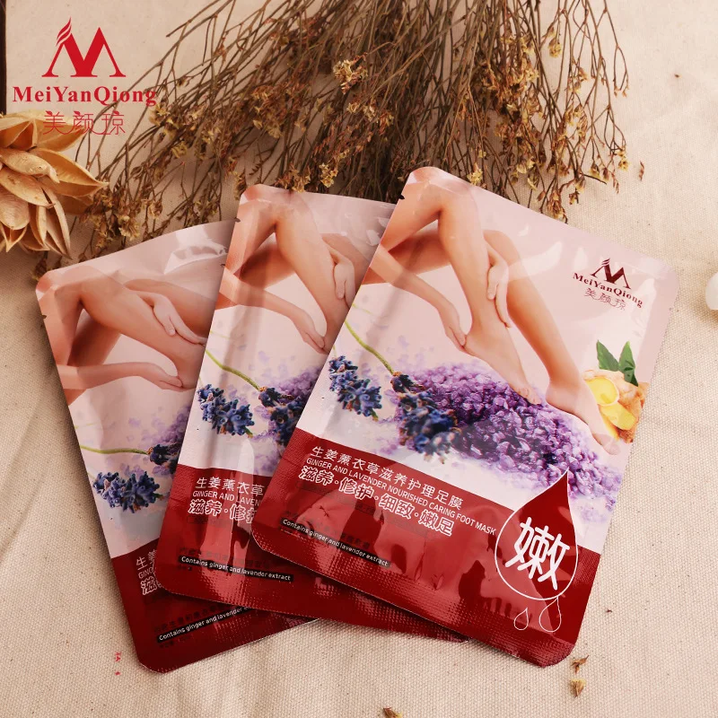 

MeiYanQiong Remove Dead Skin Foot Lavender Nourished Caring Foot Mask Care Peeling Cuticles Heel Feet Care Exfoliating Sticker