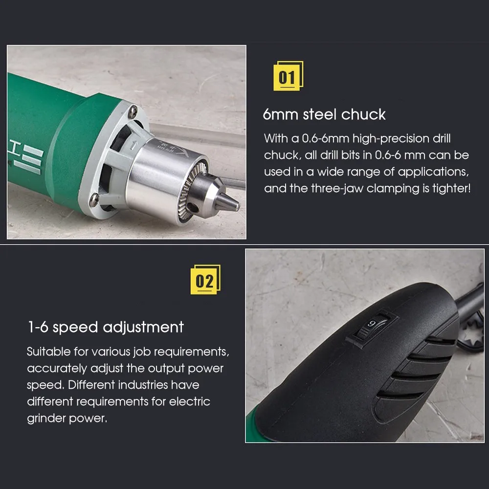 6-speed Adjustable Electric Grinder Small Jade