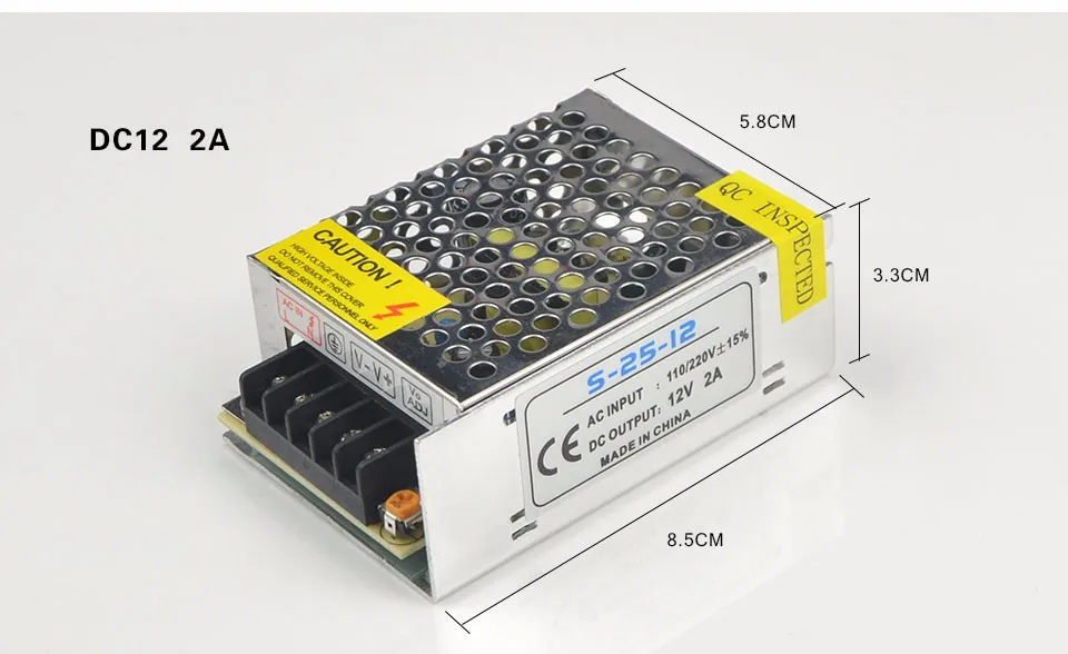 Трансформаторы DC12V 1.25A 2A 3.2A 5A 8.5A 10A 15A 20A 30A 40A драйвер Мощность адаптер для Светодиодные ленты света Питание