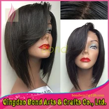 Free Part Glueless Bob Lace Front Wigs 100% Virgin Brazilian Short Full Lace Human Hair Wigs For Black Women With Baby Hair