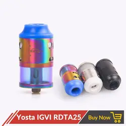 Оригинальный Yosta Livepor IGVI RDTA 25 Vape Танк 4 мл с 810 потека для 510 Механическая коробка Mod электронная сигарета распылитель