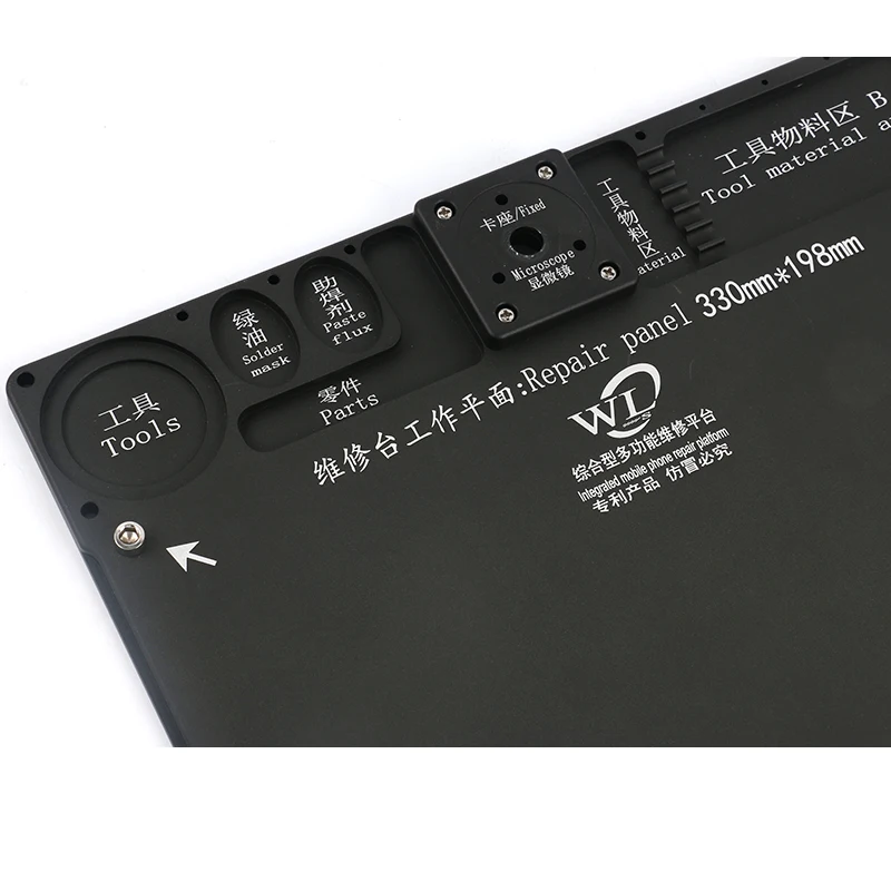 Multifunktions Aluminium Legierung Mikroskop Stand Telefon Löten PCB Reparatur Arbeits Wartung Steh