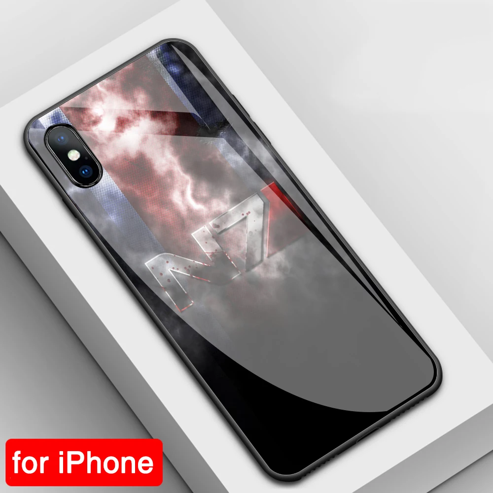 FinderCase для iphone x case N7 Mass Effect закаленное стекло XR чехол iPhone 6 6S 7 8 plus X XS MAX 11 pro