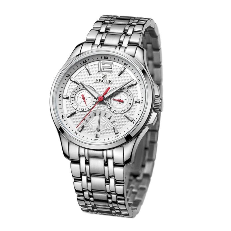 

EBOHR brand men's watch fashion men's Quartz watch bracelet casual clock gift watch luxury 2019 new style Ebohr 30030312