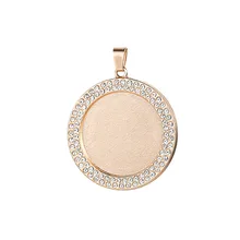 Eshuo золотой и серебряный цвет подвеска для ожерелья основа для кабошона камеи лоток Безель пустой подходит 30 мм 25 мм 20 мм Кабошоны Ювелирные изделия