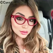 Маленькие очки кошачий глаз рамки мужской и женский Оптический Модные компьютерные очки 45675