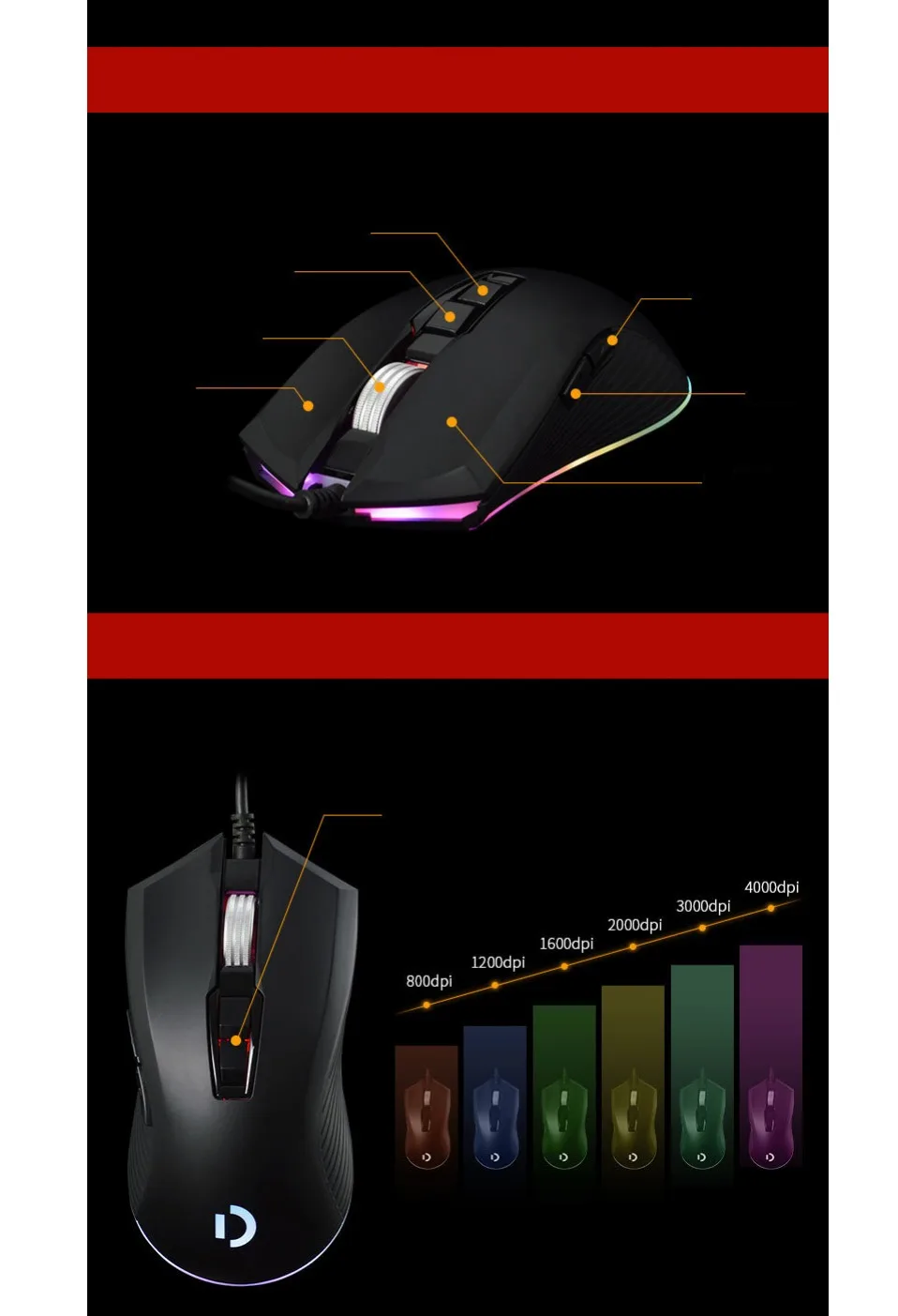 Usb Souris игровая мышь для компьютера ноутбука Maus Gamer игры Muis проводные мыши проводной Filaire эргономичный Rgb Myszka Raton Ordenador