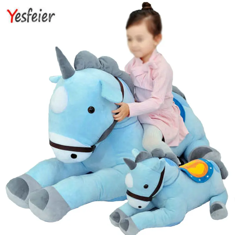 blue unicorn stuffed animal