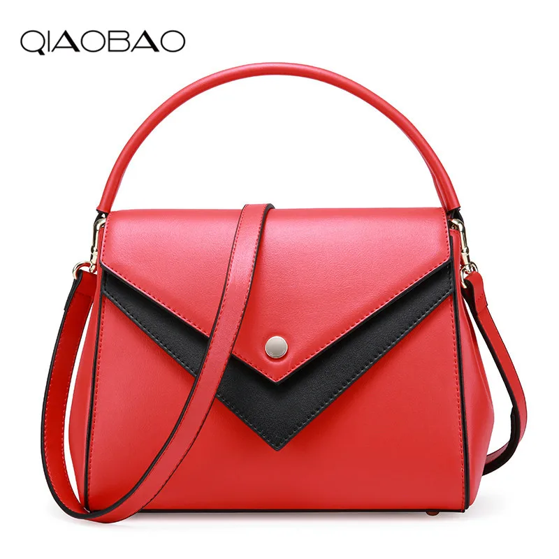 Buy QIAOBAO 100 Genuine leather Women handbags