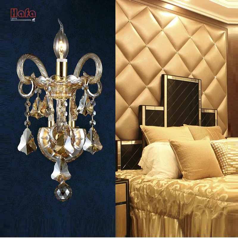  Crystal wall lamp Luxury Modern Living Room K9 crystal wall light Top Grade beside Crystal wall Lig - 32453061715