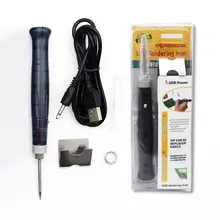 

5V 8W USB Electric Powered Soldering Iron Pen Tip Touch Switch Welding Equipment Burning Tips Mini Portable Useful