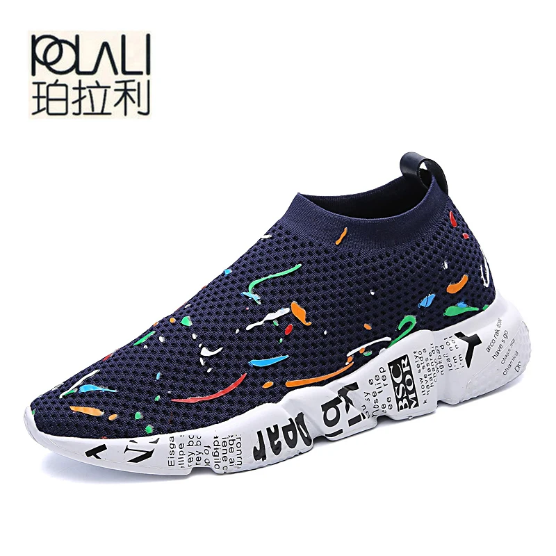 POLALI Shoes Men Outdoor Trainers Ultra Boosts Zapatillas Deportivas Hombre Tenis Breathable Superstar Shoes Human Race Krasovki