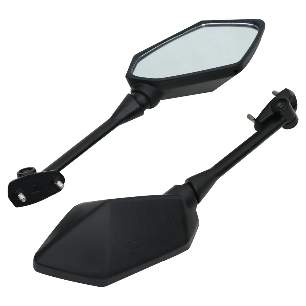 1 Pair Black Motorcycle Rear View Side Mirrors For KAWASAKI NINJA ER6F