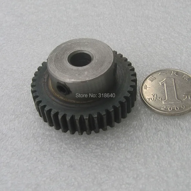 Spur Gear pinion 1M 40T 40Teeth Mod 1 Width 10mm Bore 8mm 10mm Right
