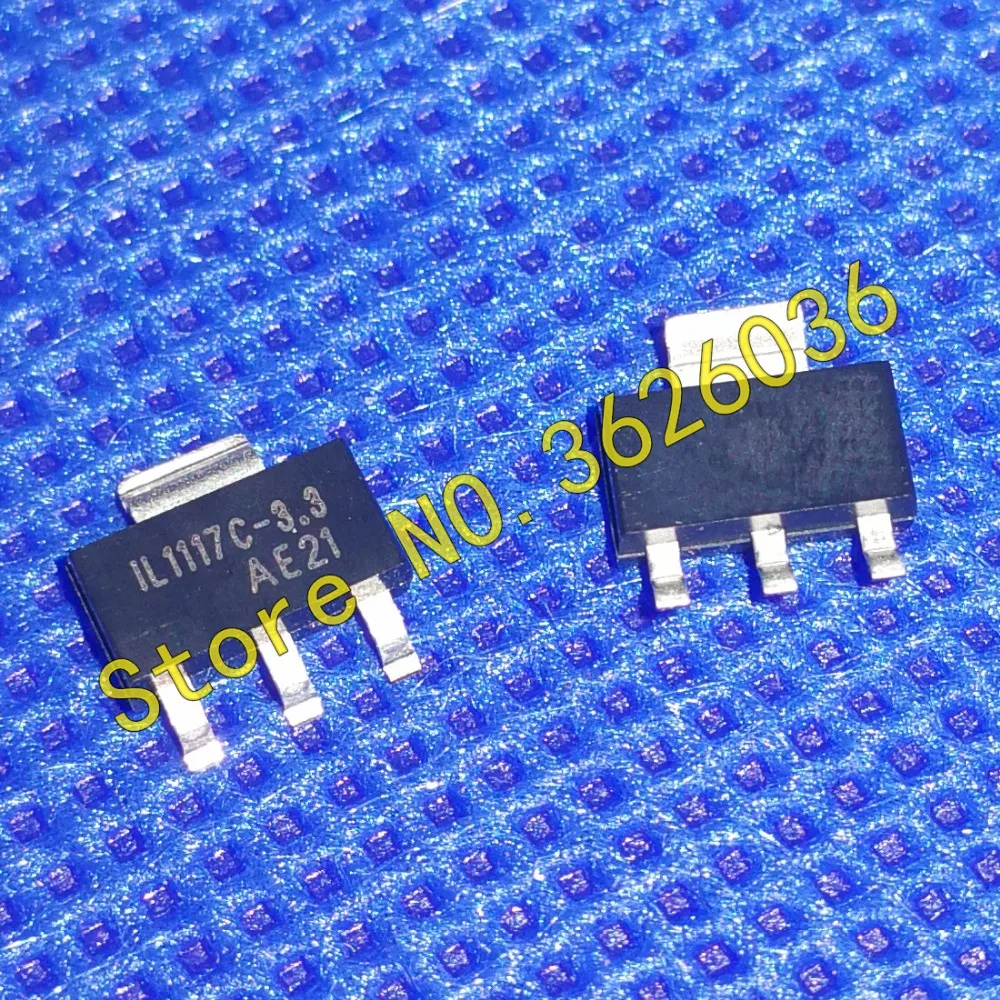 100PCS 1L1117C-3.3V AMS1117-3.3V 1117-3.3V SOT-223 1117-3.3 3.3V 1A Adjustable Fixed Low Dropout Linear Regulator | Электроника