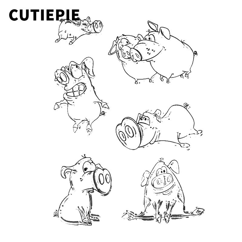 

Expressive Fun Pig Transparent Silicone Rubber Clear Stamps Seals for DIY Scrapbooking Photo Album Card Paper Maker Decor Sheets