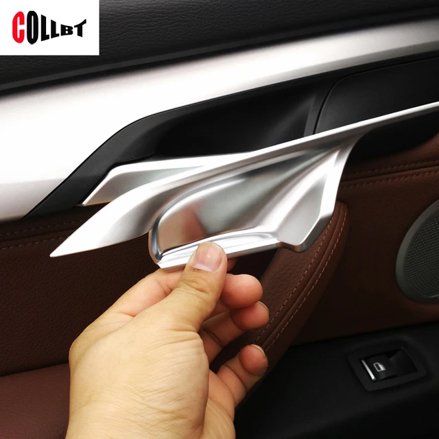 COLLBT 4Pcs/set Car Interior Door Handle Cover Trim Stickers Decoration For BMW X5 F15 X6 F16
