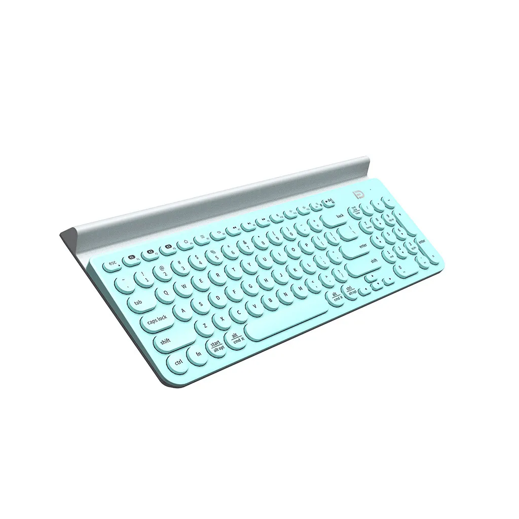 Wireless Bluetooth Keyboard Round Punk Wireless Keyboard For Mobile Phone Tablet Notebook multi-use Bluetooth Keyboard