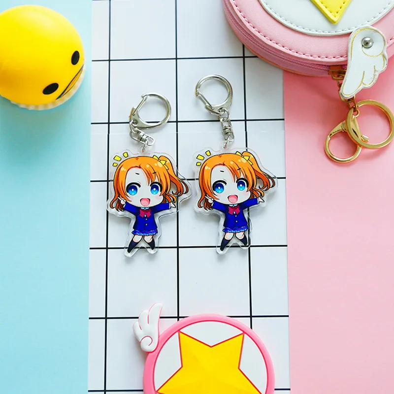 7 17 Тип аниме LoveLive! Брелок школы Idol Проекта акриловый брелок милый характер Нико Ellie Тодзио UMI Рин Limited Kawaii Пенда - Цвет: 7