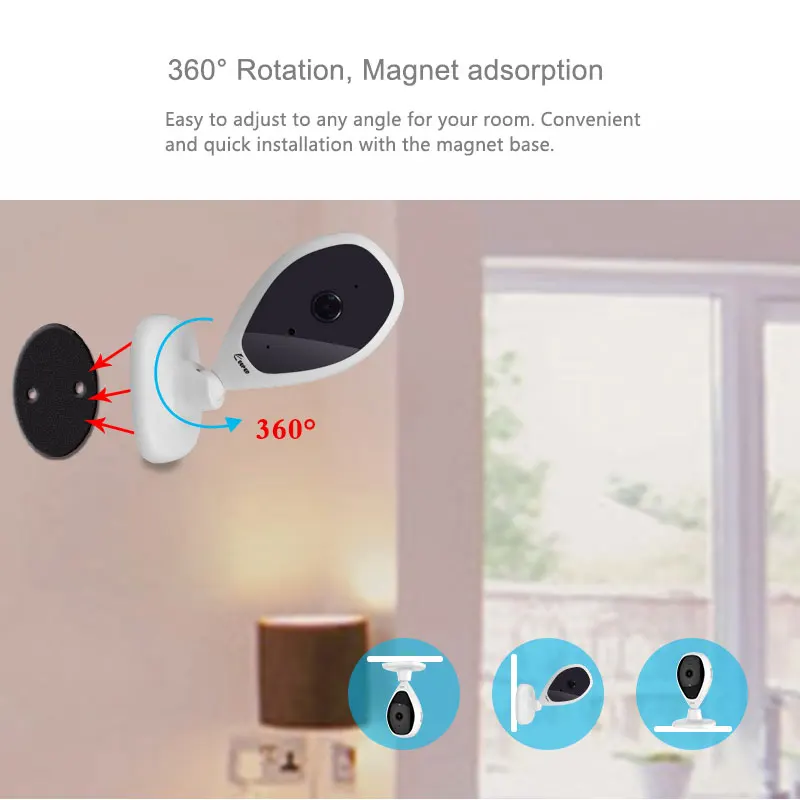 Защита для безопасности, Wi-Fi камера, Wi-Fi, 1080 p, скрытая камера в форме капли, аппарат, двухсторонняя Интерком, IR, магазин одежды 3