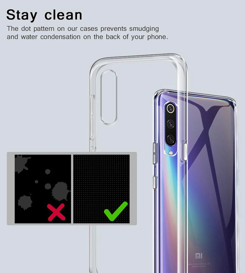 Чехол для Xiaomi mi 9 SE TPU Силиконовый прочный прозрачный мягкий чехол 5 97 защитная