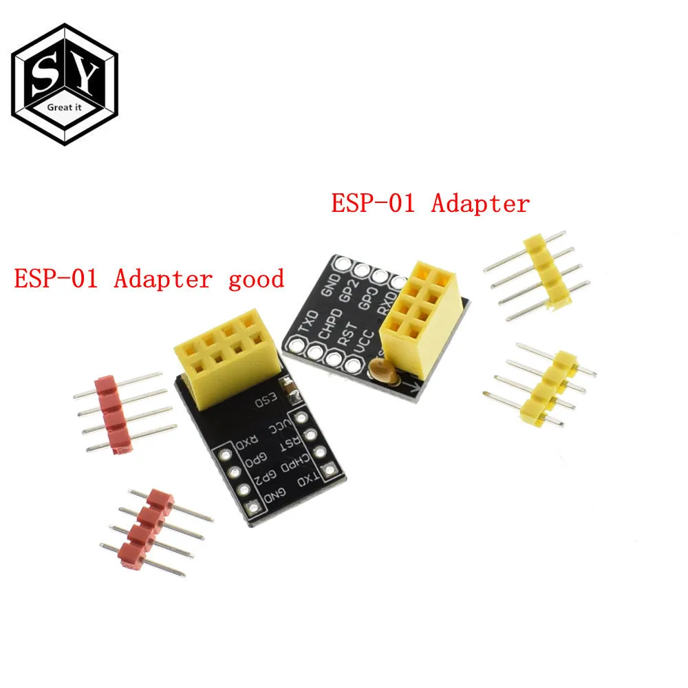 

Great IT ESP-01 Esp8266 ESP-01S Model Of The ESP8266 Serial Breadboard Adapter To WiFi Transceiver Module Breakout UART Module
